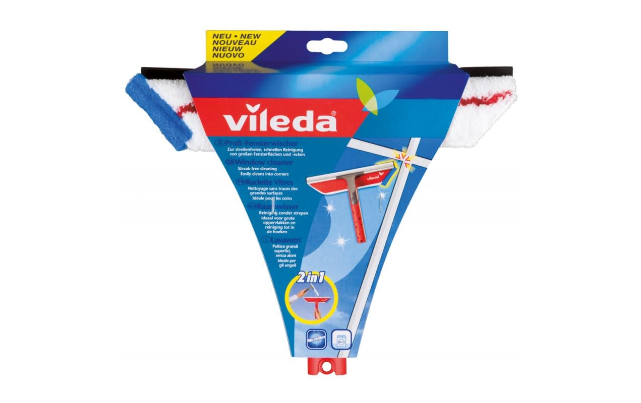 Vileda Fensterwischer Handgerät – Kunststoff, Rot