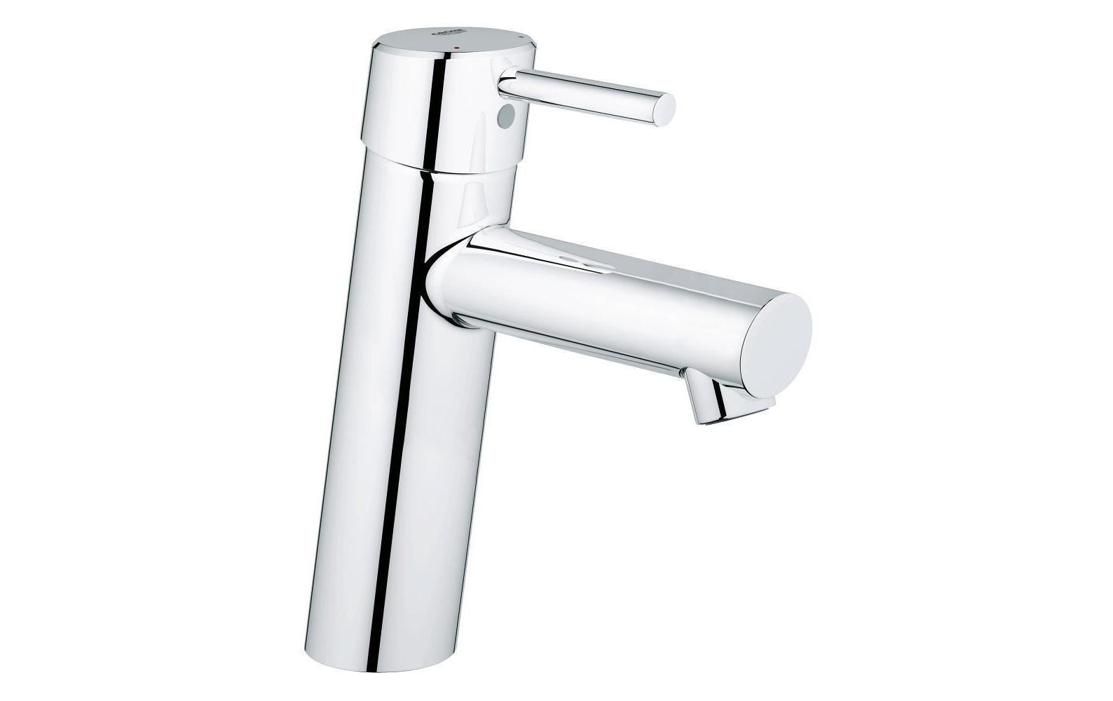 GROHE Concetto Einhand-Waschtischbatterie – Höhe 70 mm, Breite 225 mm, 1/2-Anschluss, Chrom, für Waschbecken