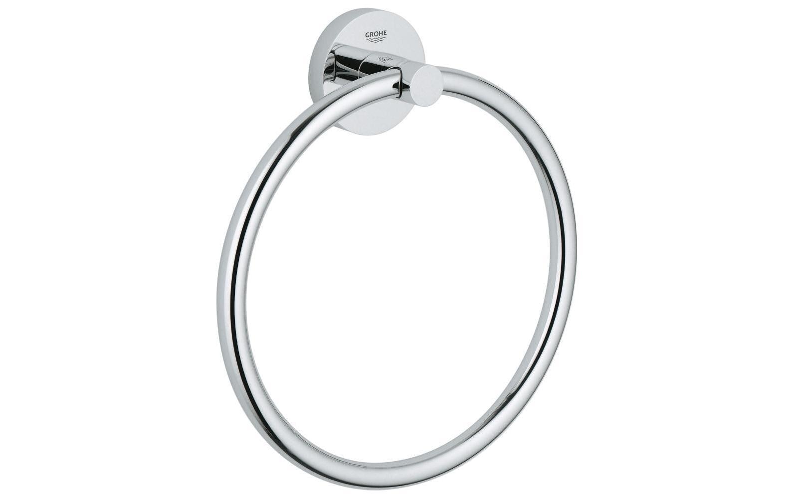 GROHE Handtuchring – Klebemontage – 4,4 × 20,1 cm – Chrom – Metall