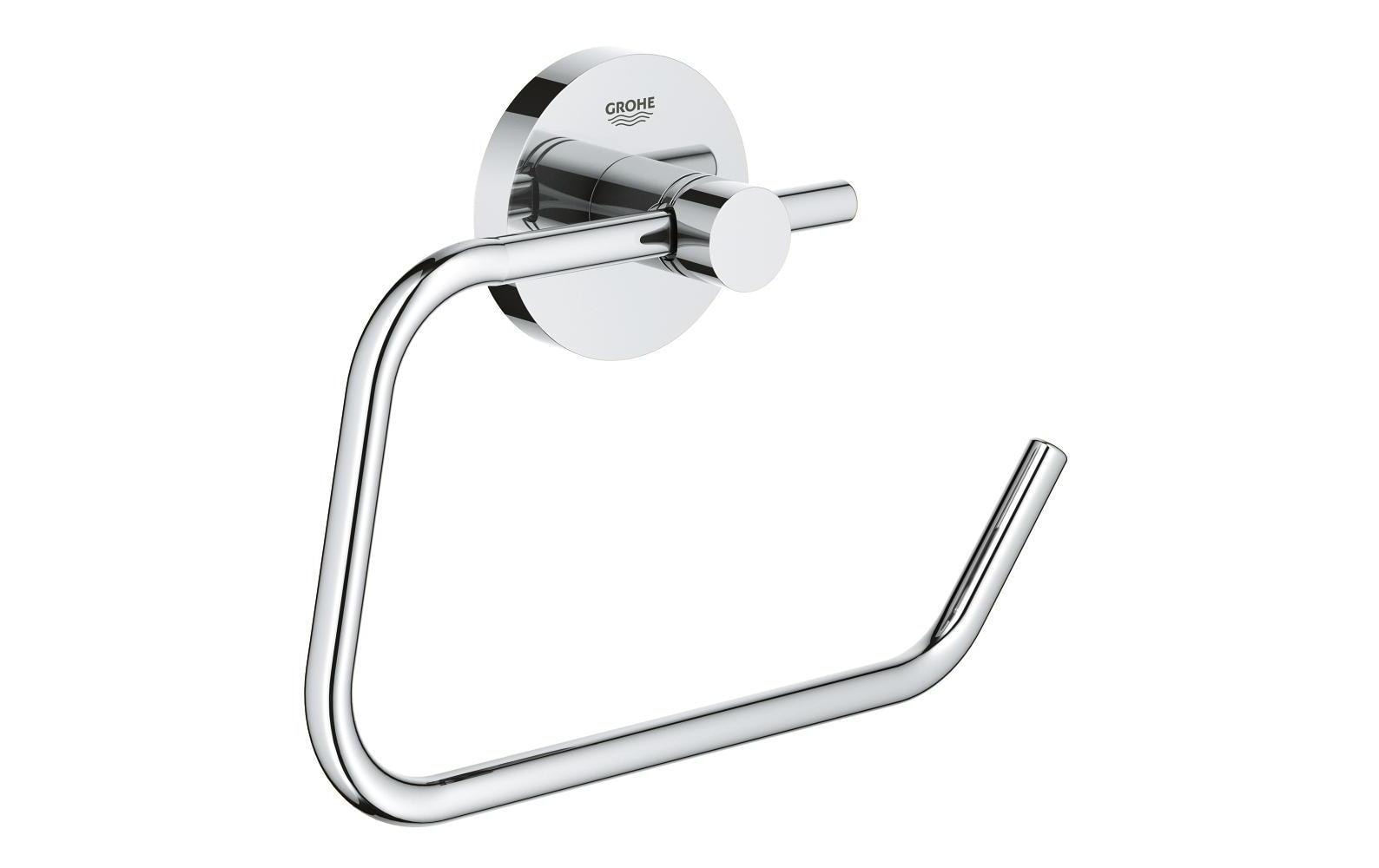 GROHE Toilettenpapierhalter – Metall/Chrom, selbstklebend, B × H 16,7 × 11,9 cm