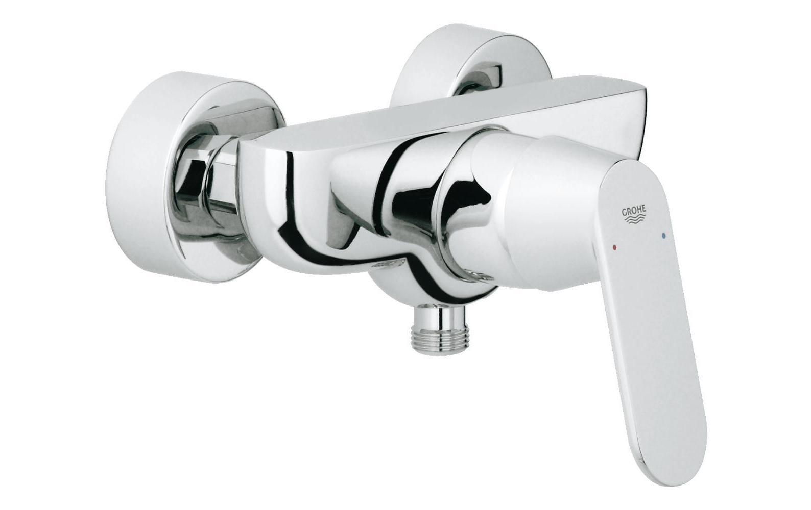 GROHE Eurosmart Cosmopolitan Einhebelmischer – Höhe 180 mm, Messing, Chrom, Keramik-Kartusche, für Dusche