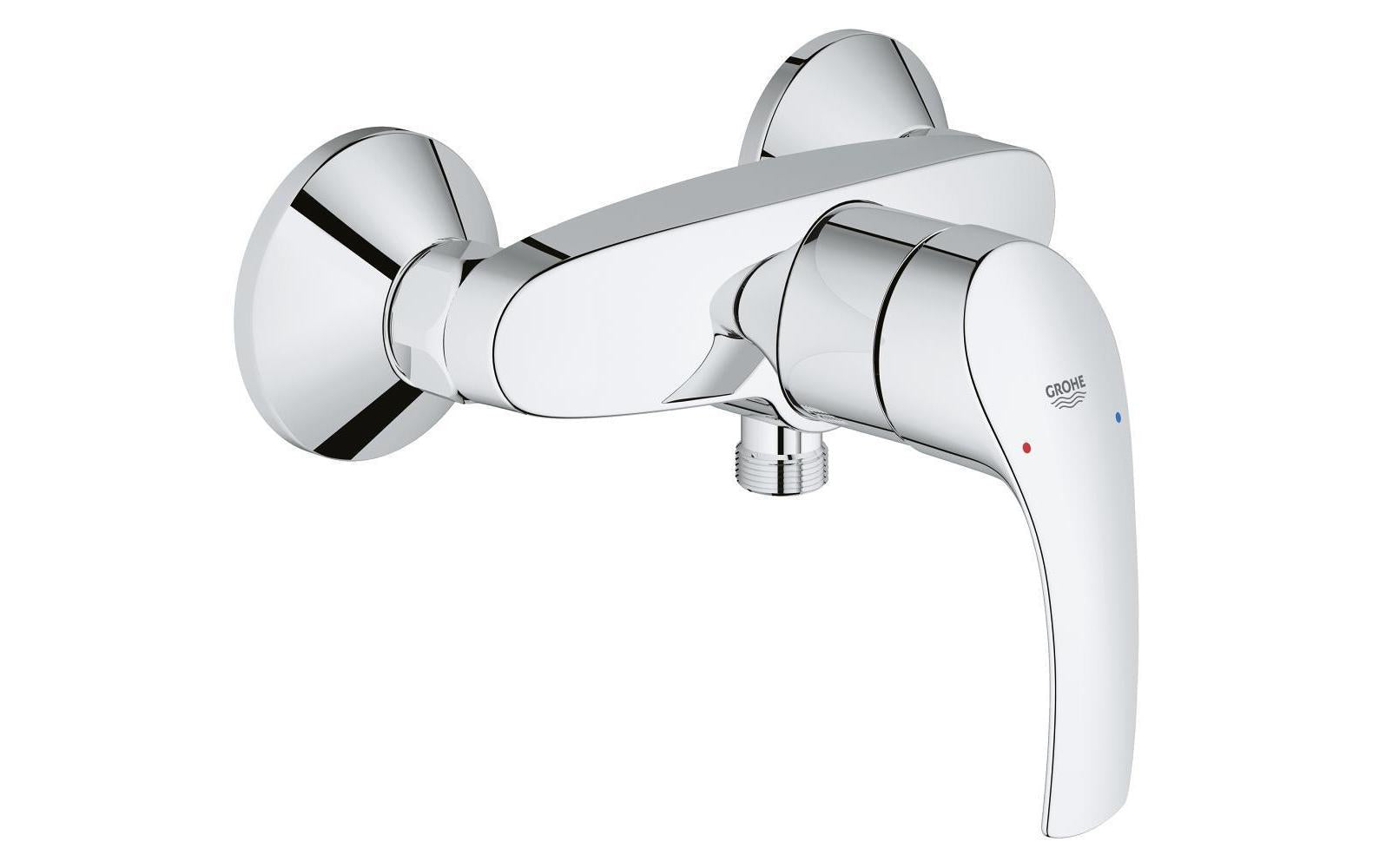 Grohe Badebatterie (Unterputz) Eurosmart – Einhebelmischer, Messing, Chrom