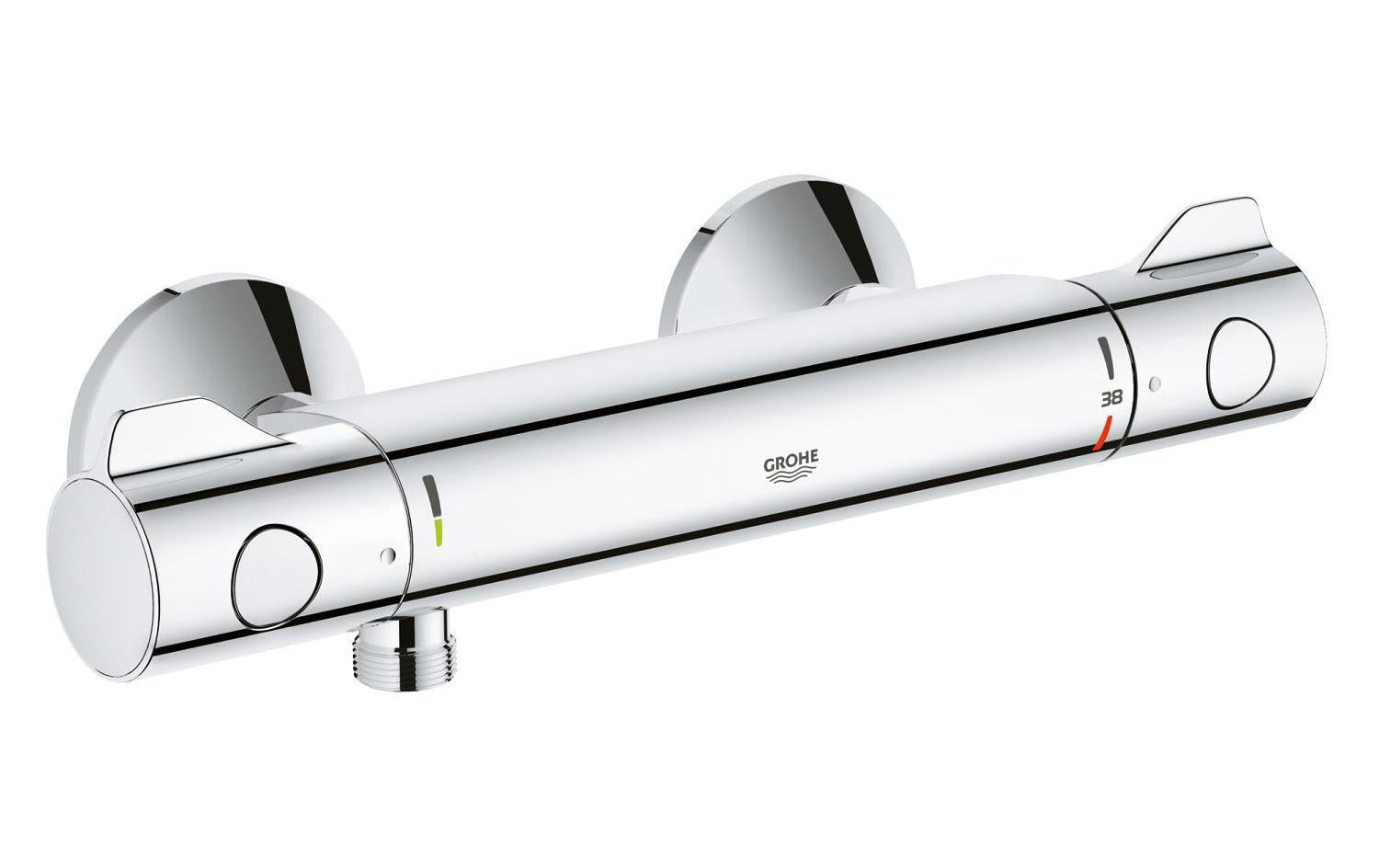 Grohe Badebatterie Grohtherm 800 – Thermostat, Messing, Chrom