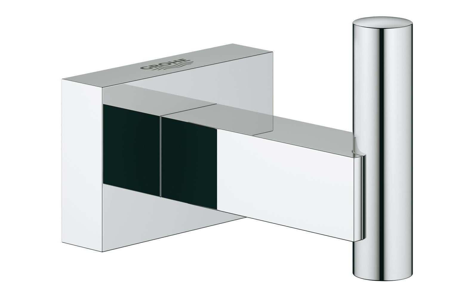 GROHE Haken Essentials Cube – Metall, zum Schrauben, Chrom