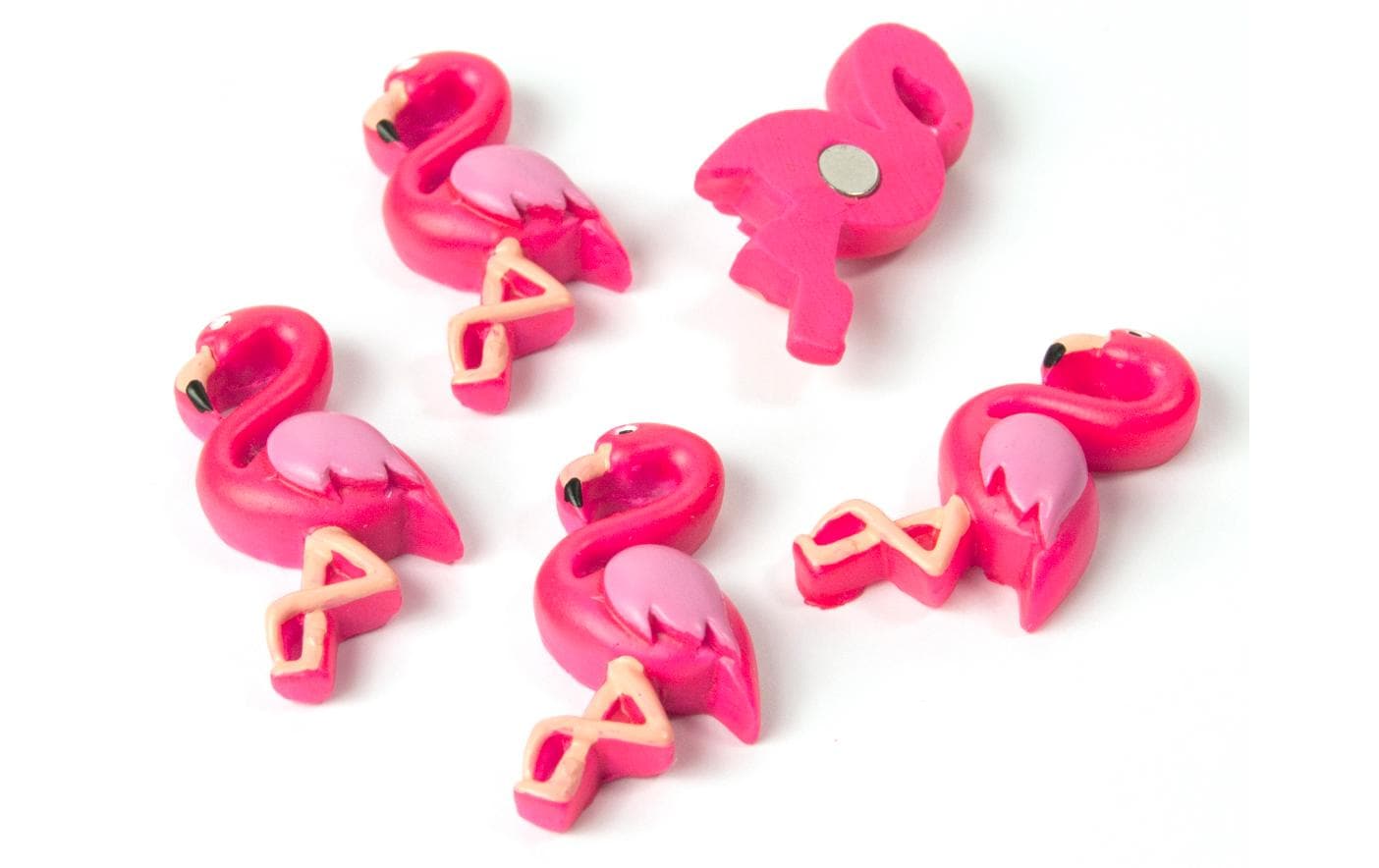 Trendform Flamingo Tafelmagnete – 34 × 7 × 17 mm – 5 Stück, Pink, Kunstharz