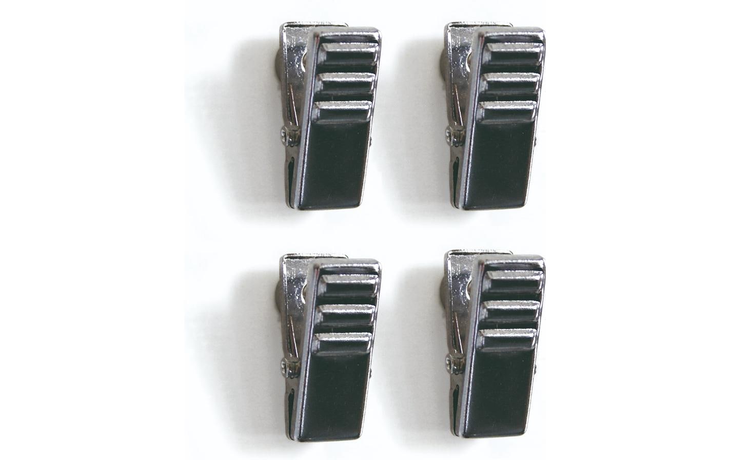 Trendform Tafelmagnete CLIPPER GK8017 – Ø 25 mm – 4 Stück, silber, glänzend