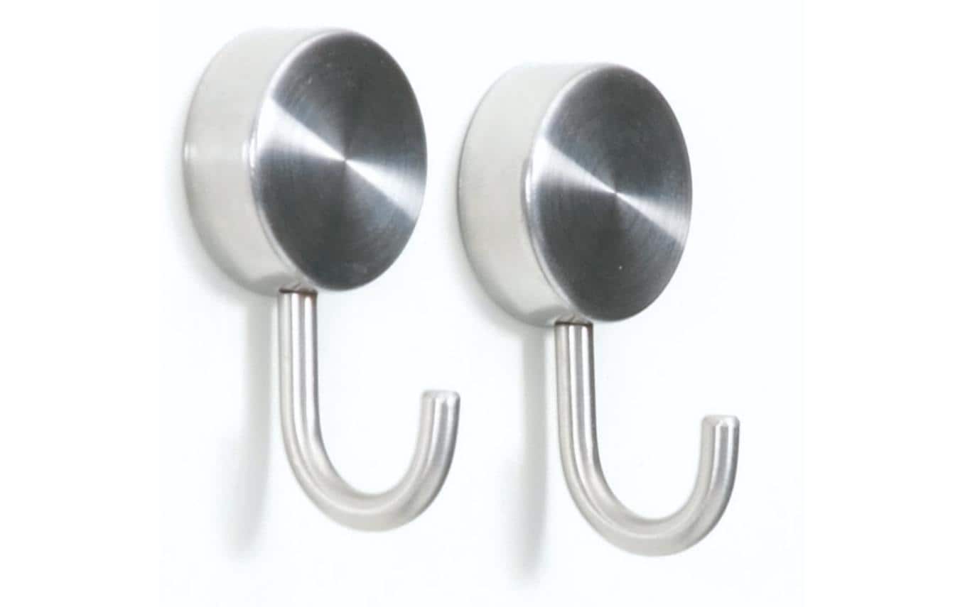Trendform Magnethaken – Edelstahl, 50 × 25 × 22 mm, 2 Stück