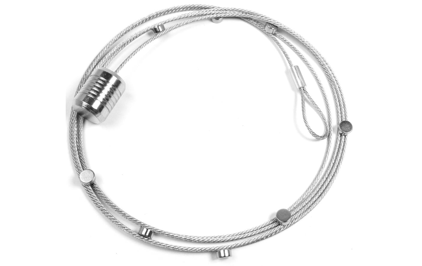 Trendform Fotoseil – 2 m – 15 Magnete – Silber
