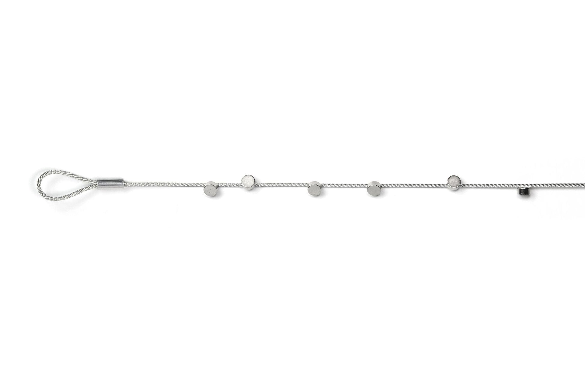 Trendform Fotoleine Steely Dan Vario – 2 m – 15 Magnete – Stahl, silber