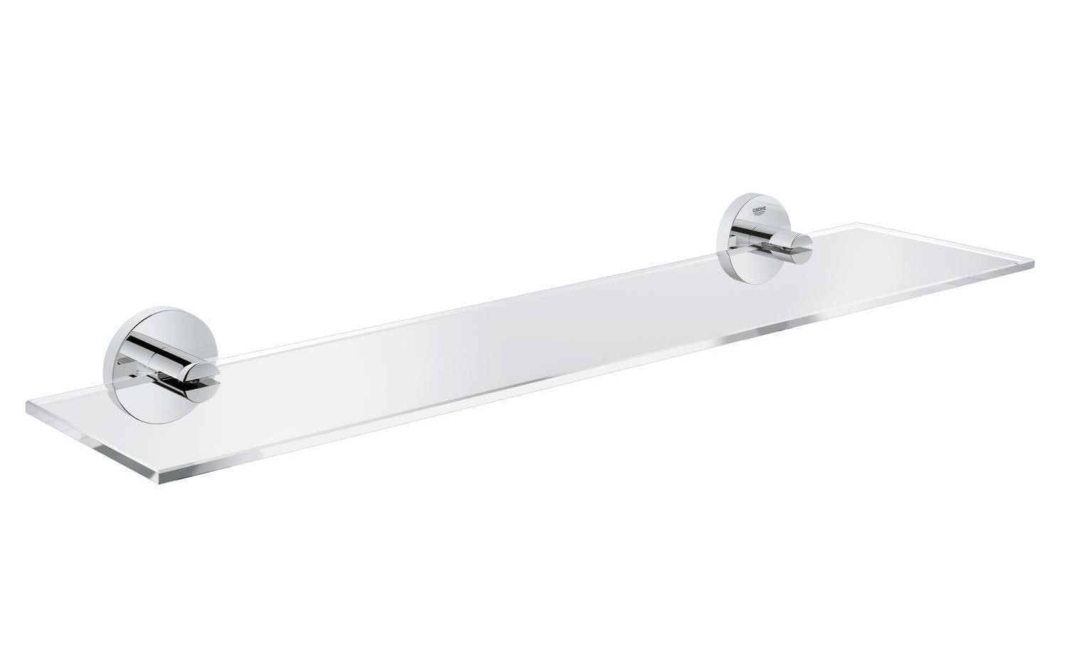 GROHE Seifenhalter – Glas/Metall, Wandmontiert, 60 cm, Chrom/Transparent