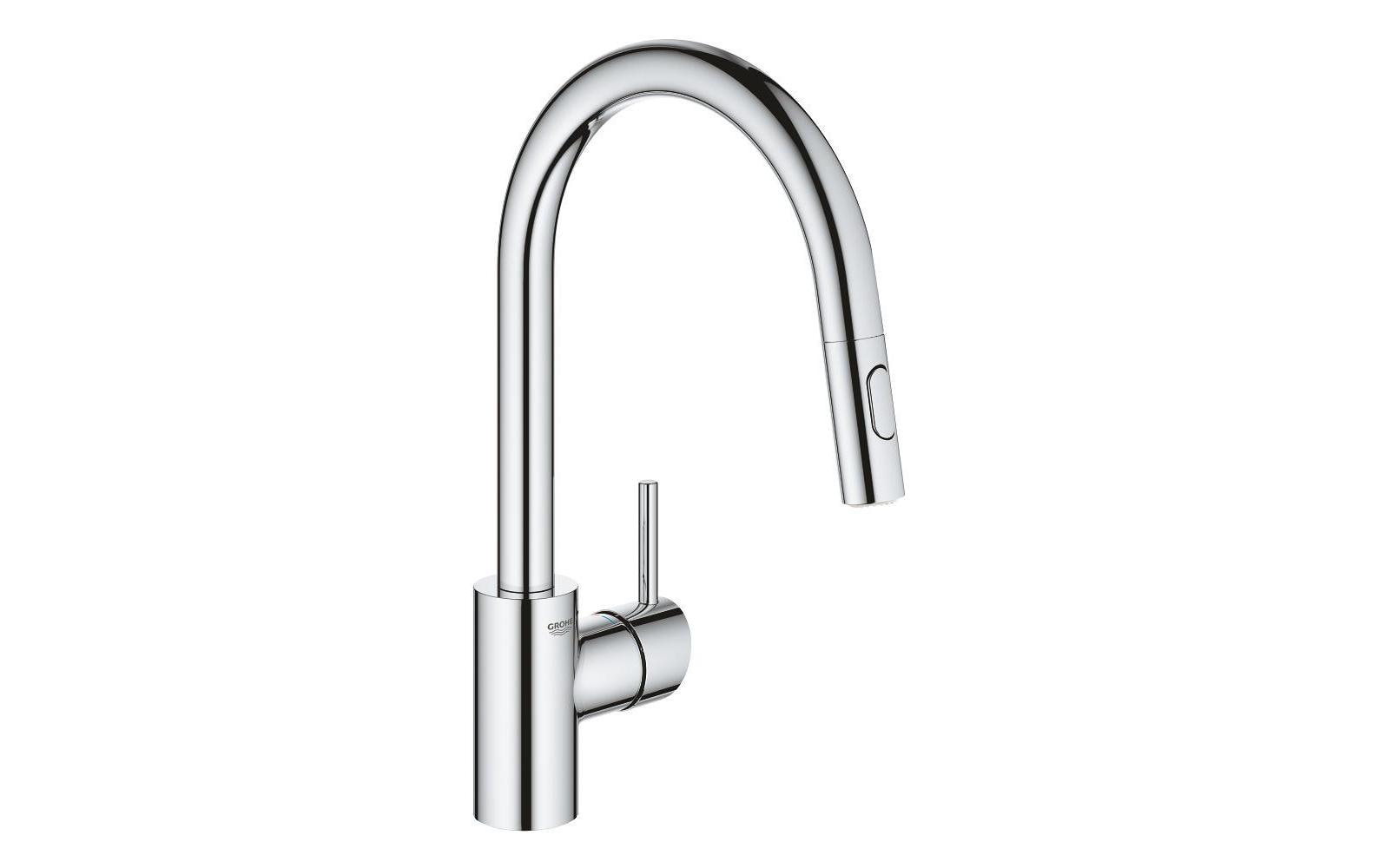 GROHE Einhebelmischer Concetto – 20×36×11 cm, Messing, Standmontage, Chrom