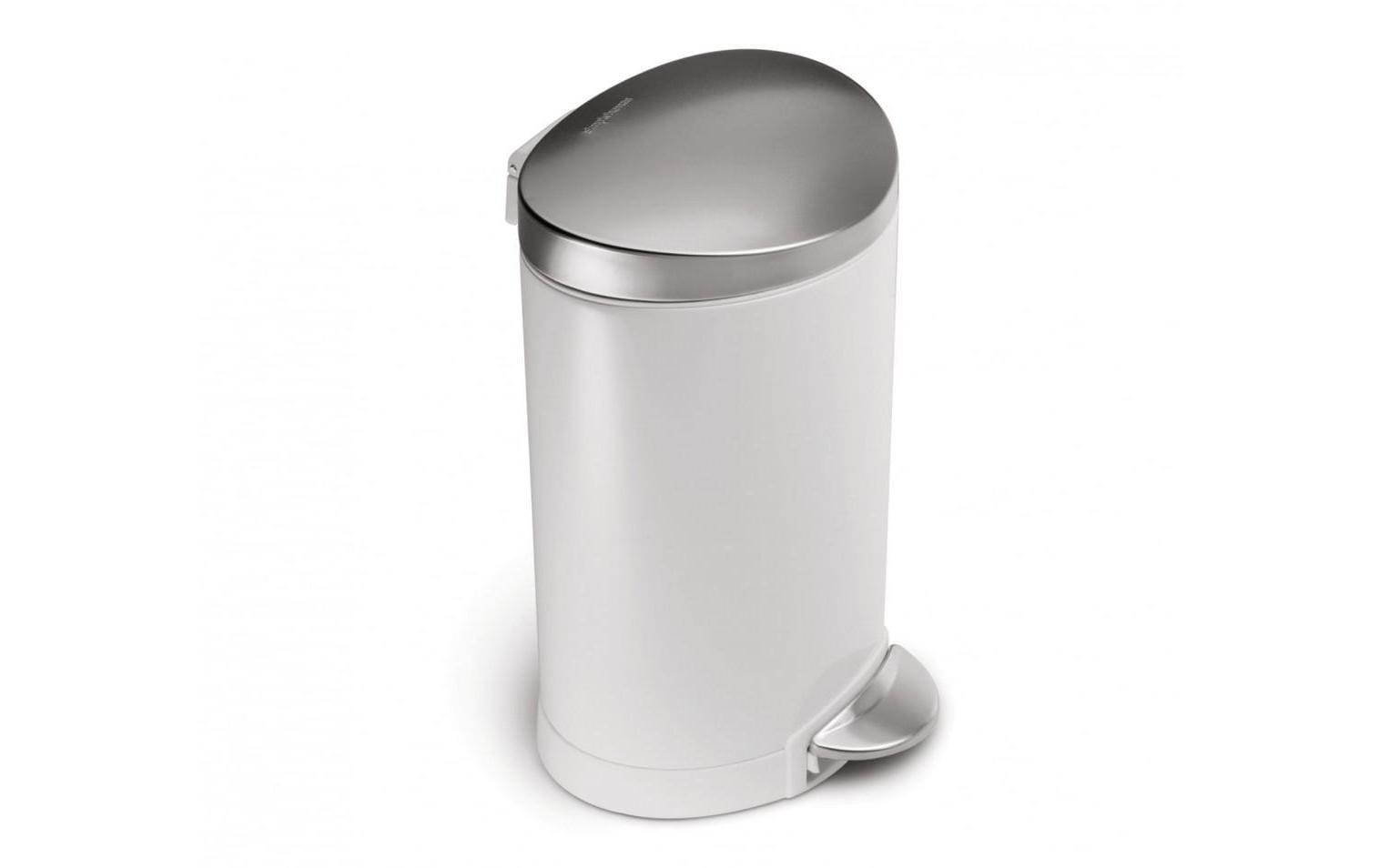 simplehuman Papierkorb – 6 l – Edelstahl – Ø 226–236 × H 345 mm