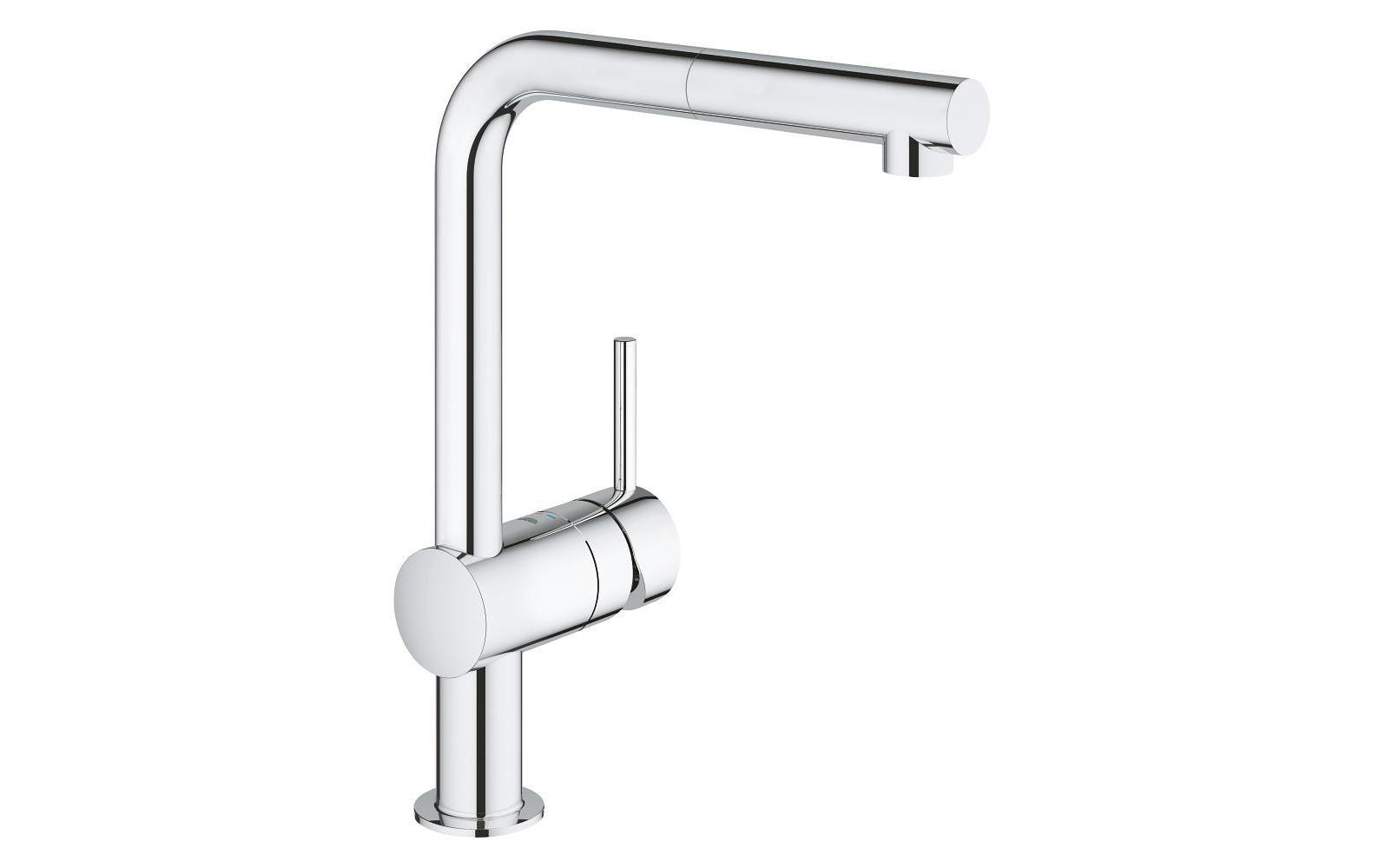 GROHE Minta Badebatterie – Einhebelmischer, Messing, Chrom