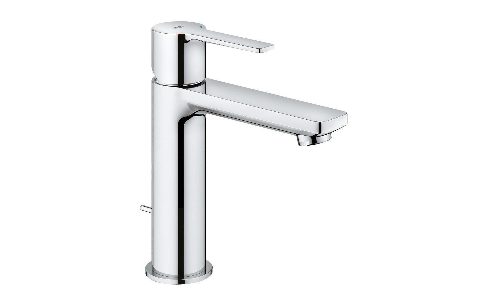 GROHE Lineare Einhand-Waschtischbatterie S – Anschluss 1/2", Höhe 70 mm, Chrom, für Waschbecken