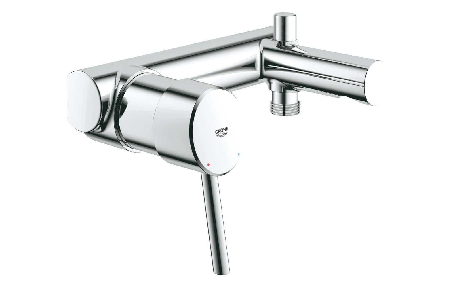 GROHE Concetto Einhand-Wannenbatterie – Anschluss 3/4", 180 × 145 mm, Messing, Chrom, für Badewanne & Dusche