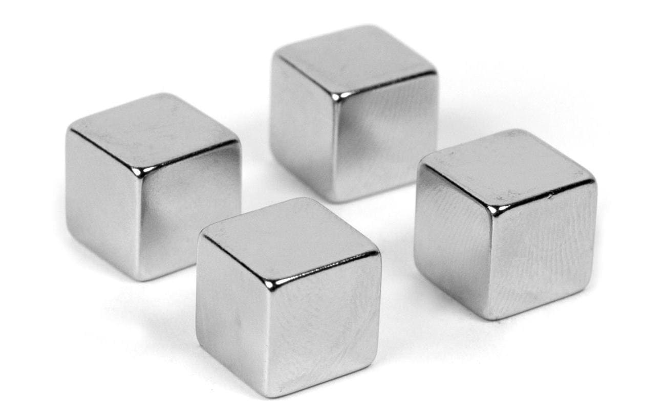 Trendform Tafelmagnete – Ø 10 mm, 4 Stk., silber