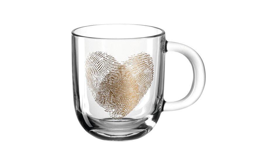 LEONARDO Kaffeetasse Emozione – 400 ml, Ø 8,7 cm, H 15,0 cm, Glas, spülmaschinenfest, mikrowellengeeignet