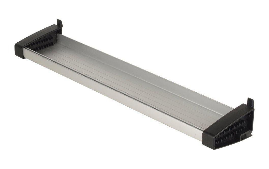 wolfcraft GmbH Wolfcraft Lochwandablage – grau, Aluminium, B 500 × H 30 × T 110 mm, für Werkzeug-Lochwand