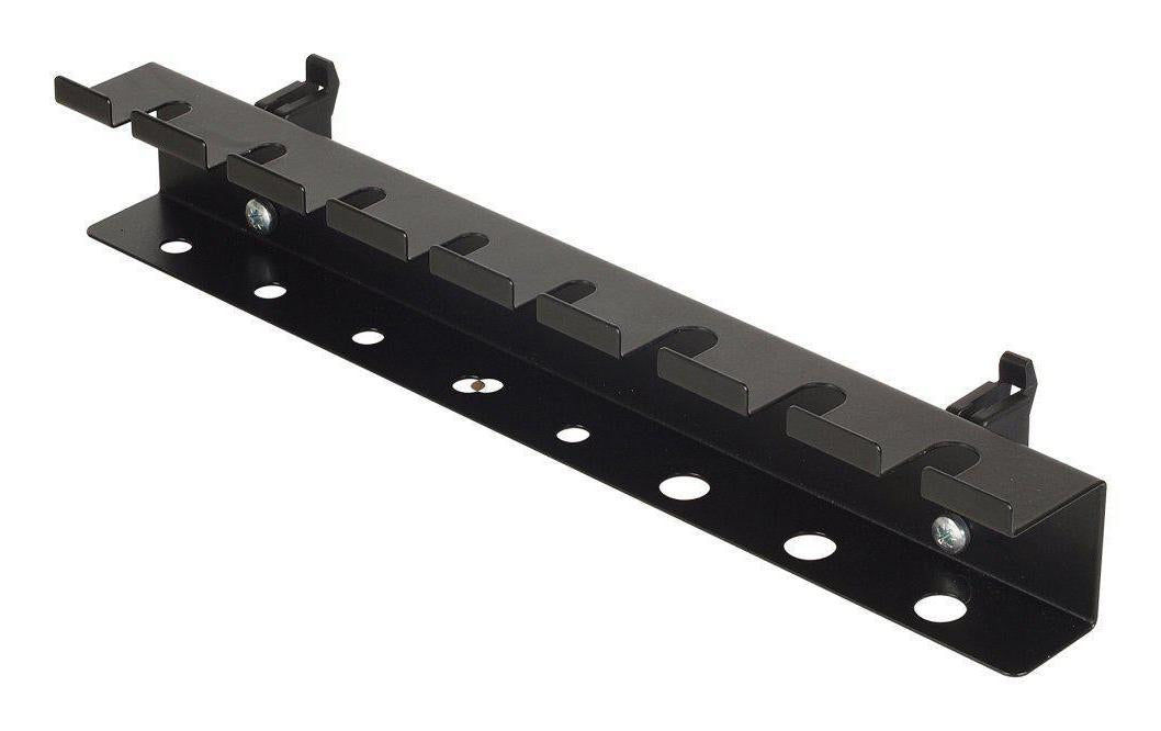 wolfcraft GmbH Wolfcraft Lochwand-Schraubendreherhalter – schwarz, Stahl, B 410 × H 36 × T 110 mm, für Werkzeug-Lochwand