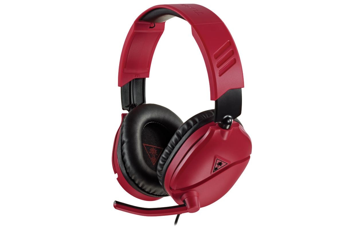Turtle Beach EarForce Recon 70N – Gaming-Headset – 3,5 mm Klinke, wegklappbares Mikrofon – Rot