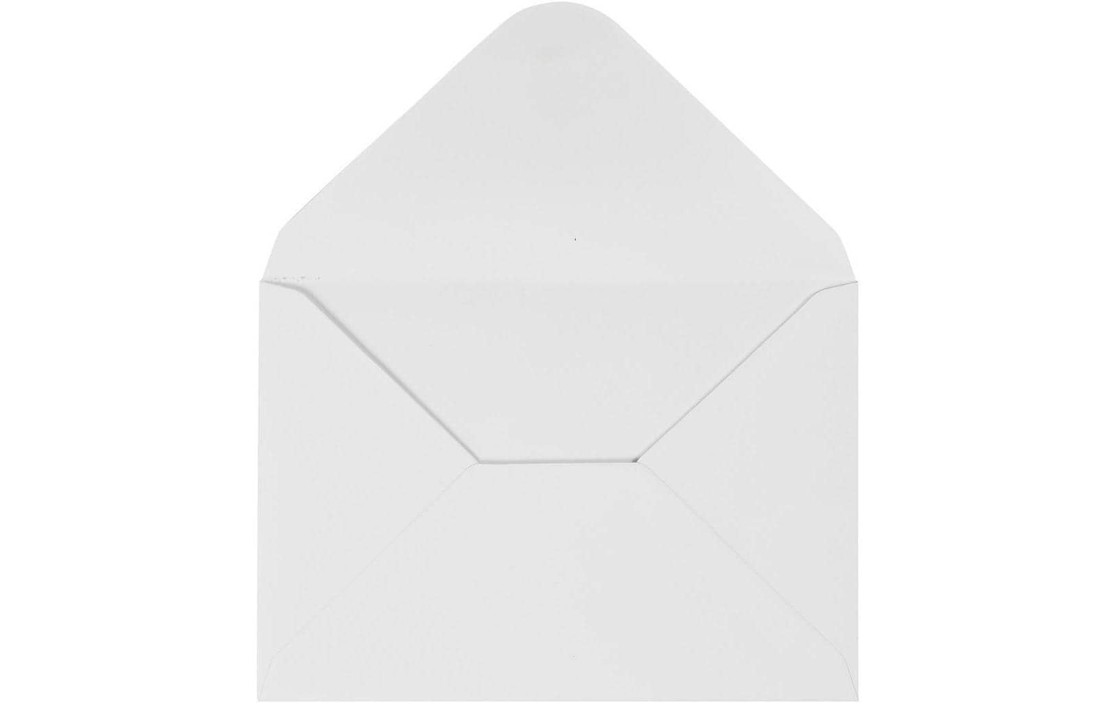 Creativ Company Couvert C6, ohne Fenster, weiss, 110 g/m² – 10 Stk.