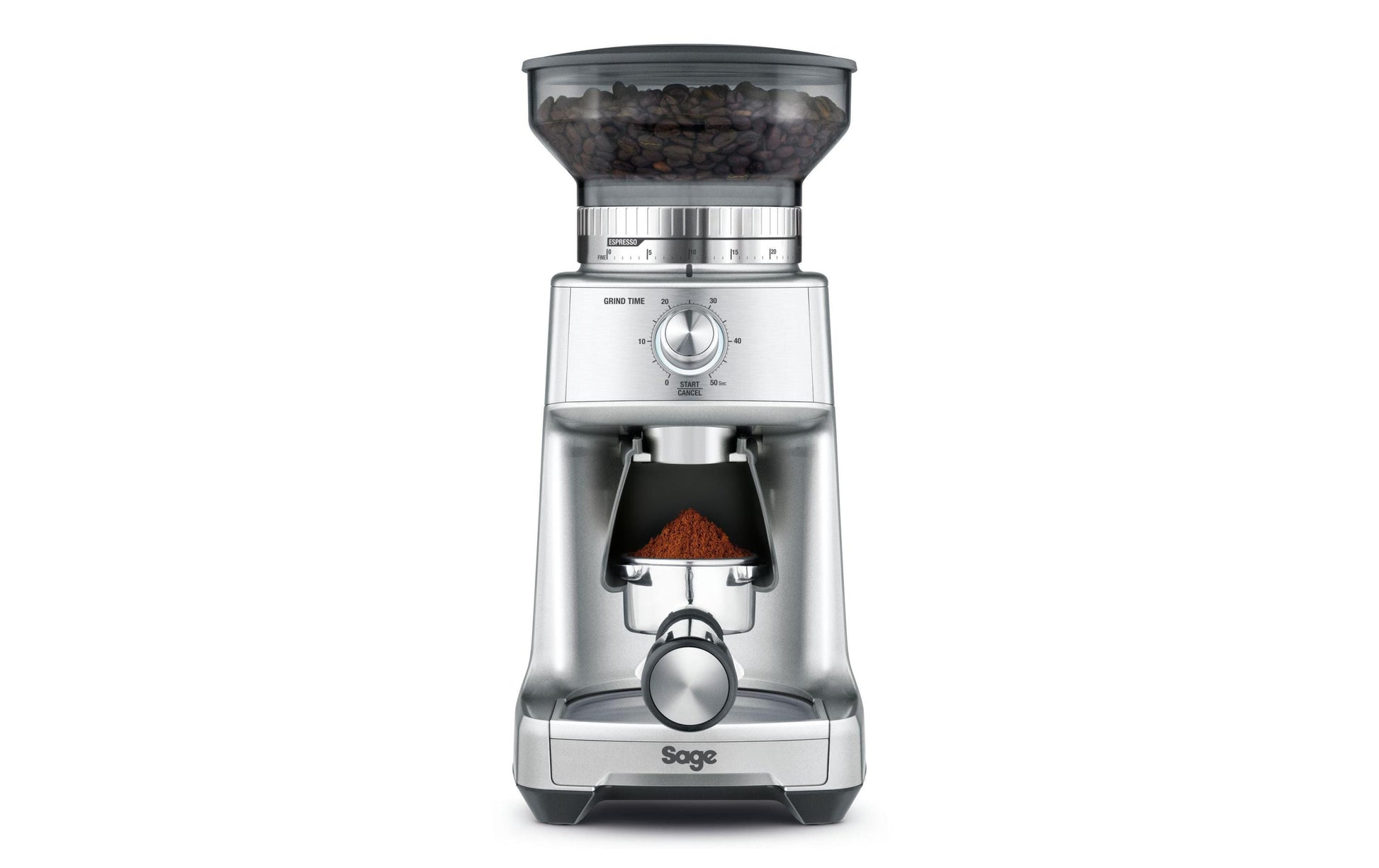 Sage Kaffeemühle Dose Control Pro – 340 g, Schlagmesser, 130 W – Silber