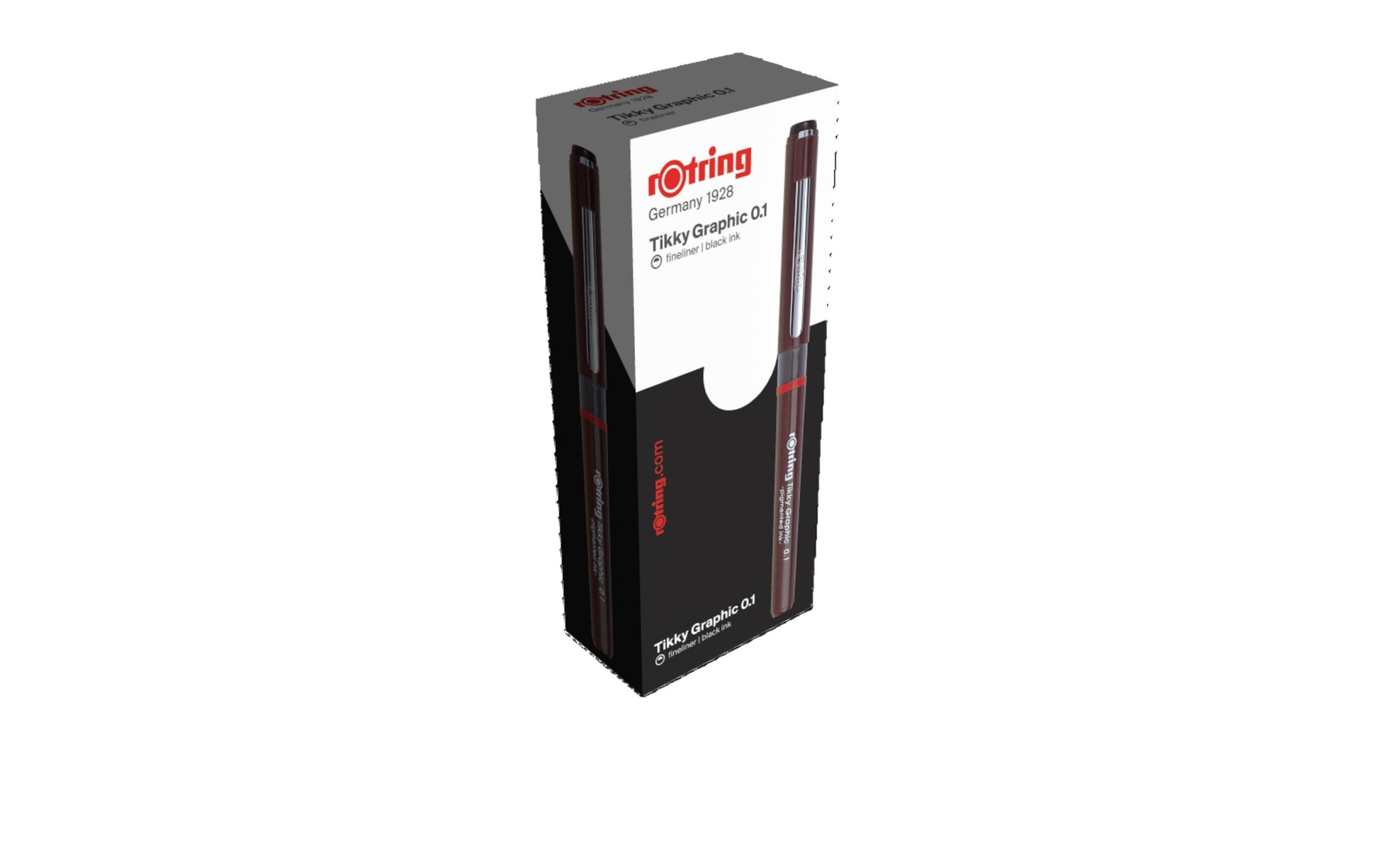 Rotring Tikky Graphic Fineliner 0,1 mm – schwarz – wasserfest