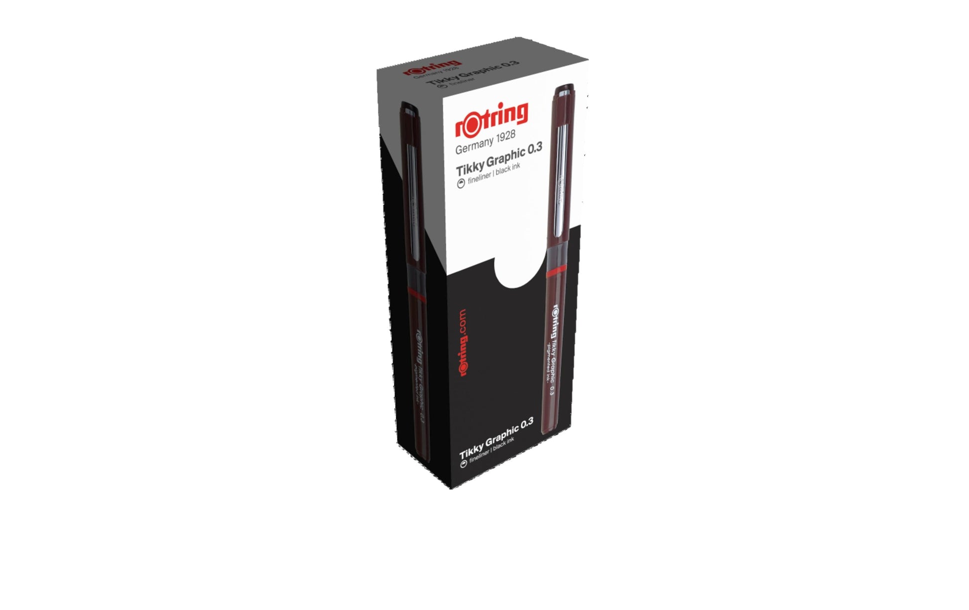 Rotring Tikky Graphic Fineliner 0,3 mm – schwarz – wasserfest
