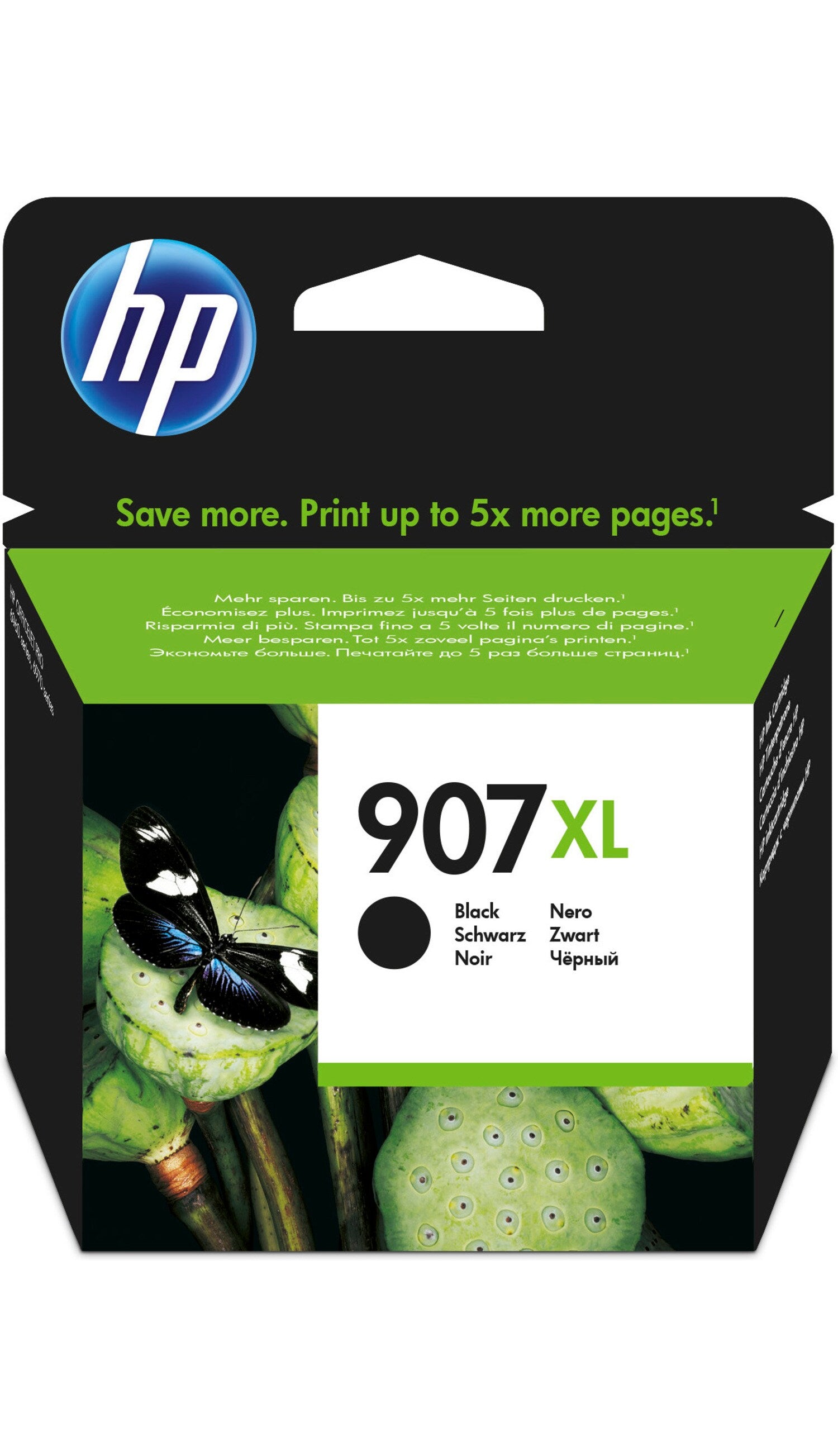 HP Tintenpatrone 907XL, schwarz, 1'500 Seiten – für Tintenstrahldrucker/Multifunktionsgeräte