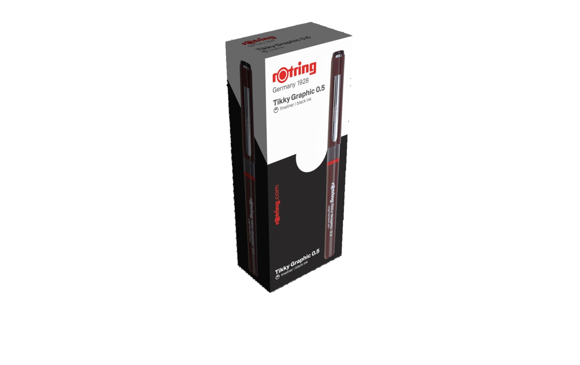 Rotring Tikky Graphic Fineliner 0,5 mm – schwarz – wasserfest