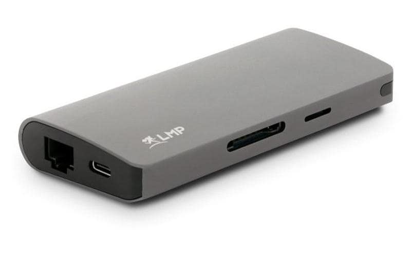 LMP 18641 Multiport-Adapter – USB-C, DP, HDMI, VGA, 2× USB-A, GbE, für MacBook/MacBook Pro/iPad Pro