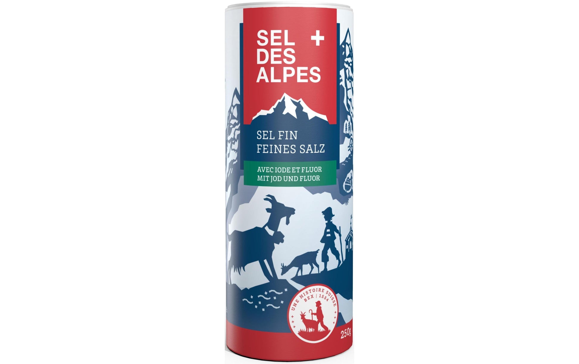 Schweizer Salinen Salz Sel des Alpes fein – 250 g