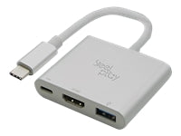 Steelplay JVASWI00027 Multiport-Adapter – USB-C, 1× HDMI, 1× USB-A, 1× USB-C