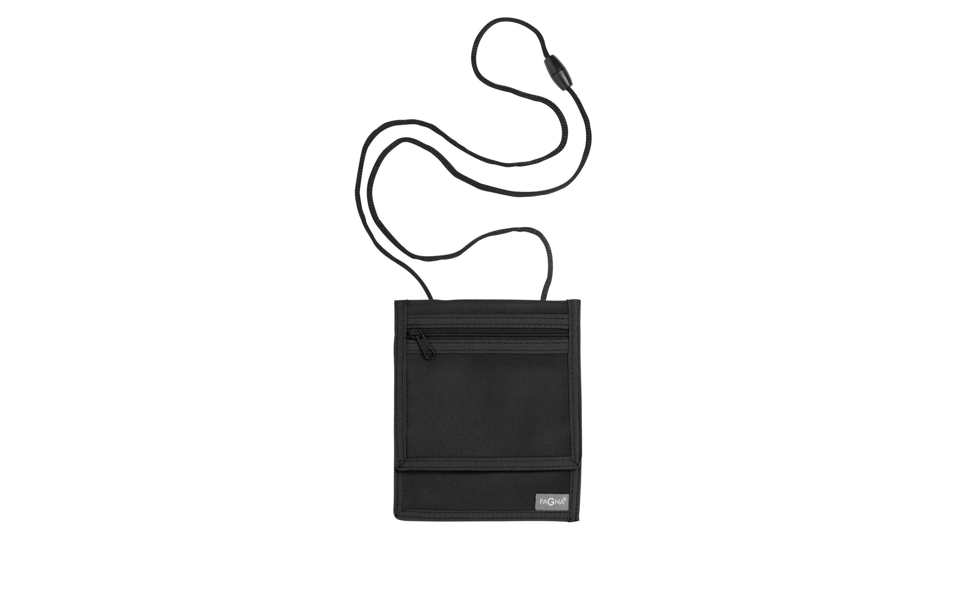 Pagna Brustbeutel Basic – mit Reissverschluss – 16 × 13 cm – Nylon – schwarz – 1 Stk.