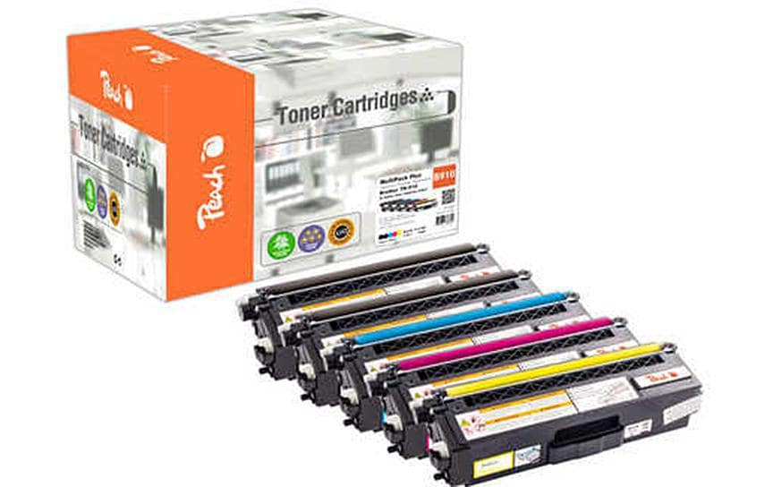Peach Toner-Multipack TN-910 – BK/C/M/Y, 9000 Seiten – für Brother HLL 9310 Serie, MFCL 9570 Serie