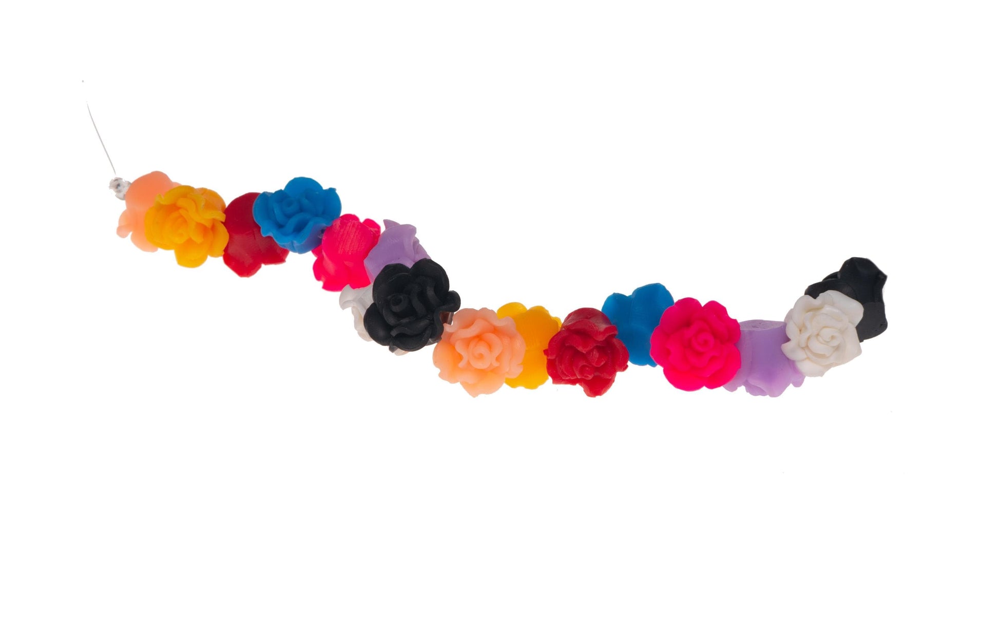 Creativ Company Acrylperlen – Mehrfarbig – Ø 10 mm, Loch 0,5 mm – 16 Stk.