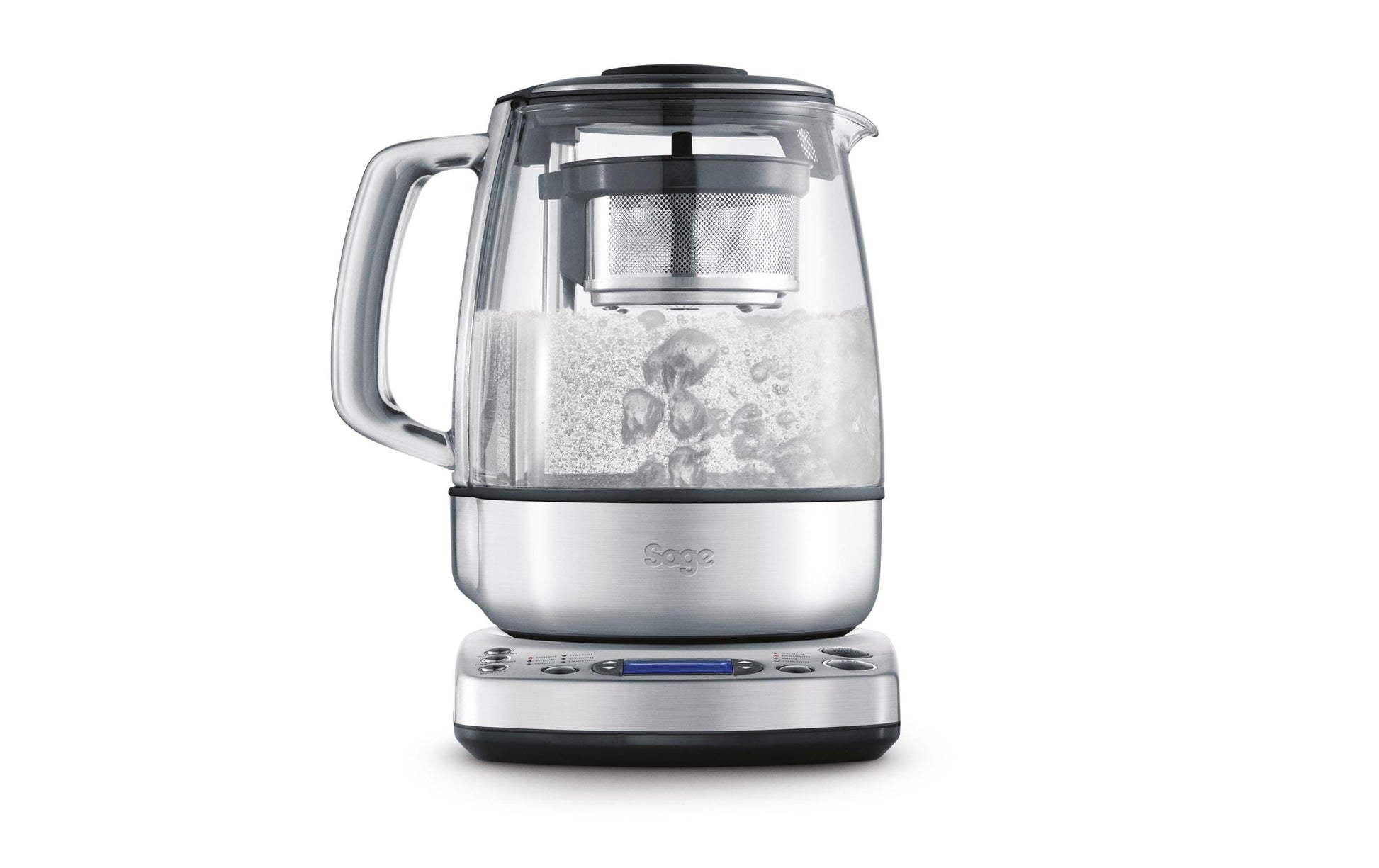 Sage Tee- & Wasserkocher, 1,5 l, 5 Temperaturstufen, 2000 W, Glas/Edelstahl, Warmhalten