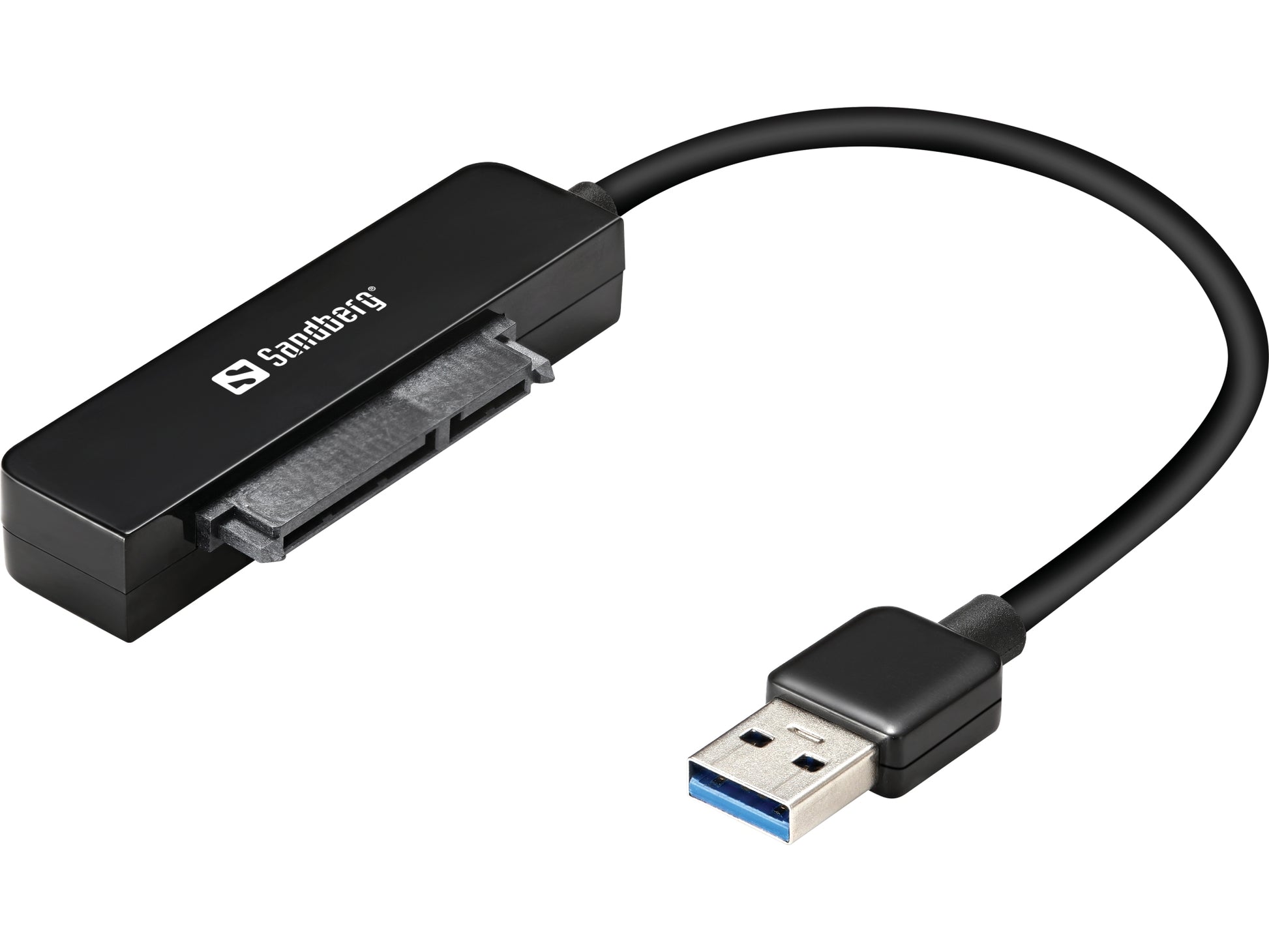 Sandberg USB-A zu SATA Adapter – USB 3.2 Gen 1 (5 Gbit/s), Schwarz