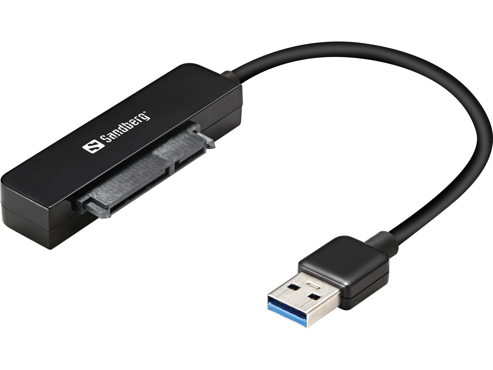 Sandberg USB-A zu SATA Adapter – USB 3.2 Gen 1 (5 Gbit/s), Schwarz