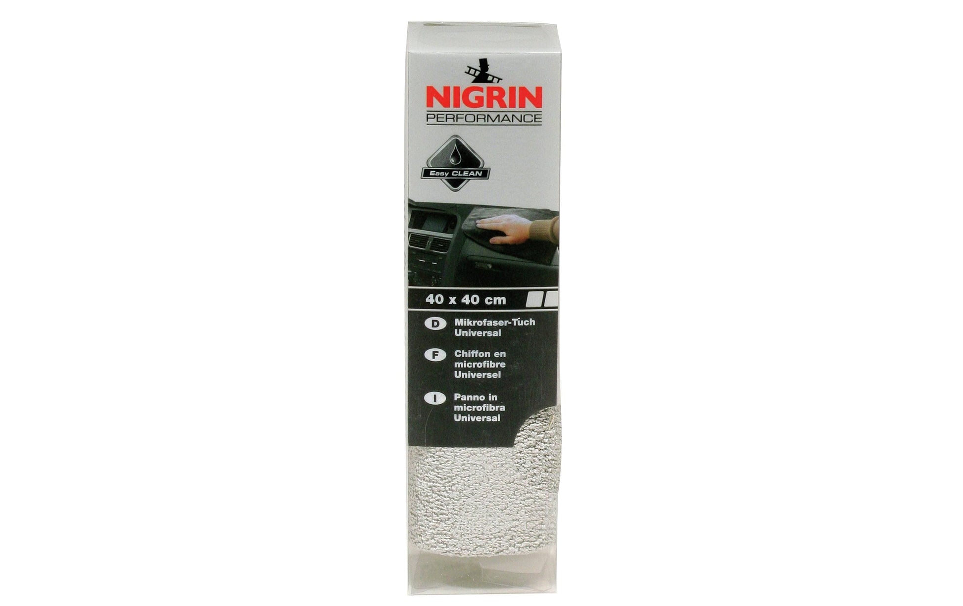 Nigrin Universal Mikrofasertuch – weiss – 40 × 40 cm