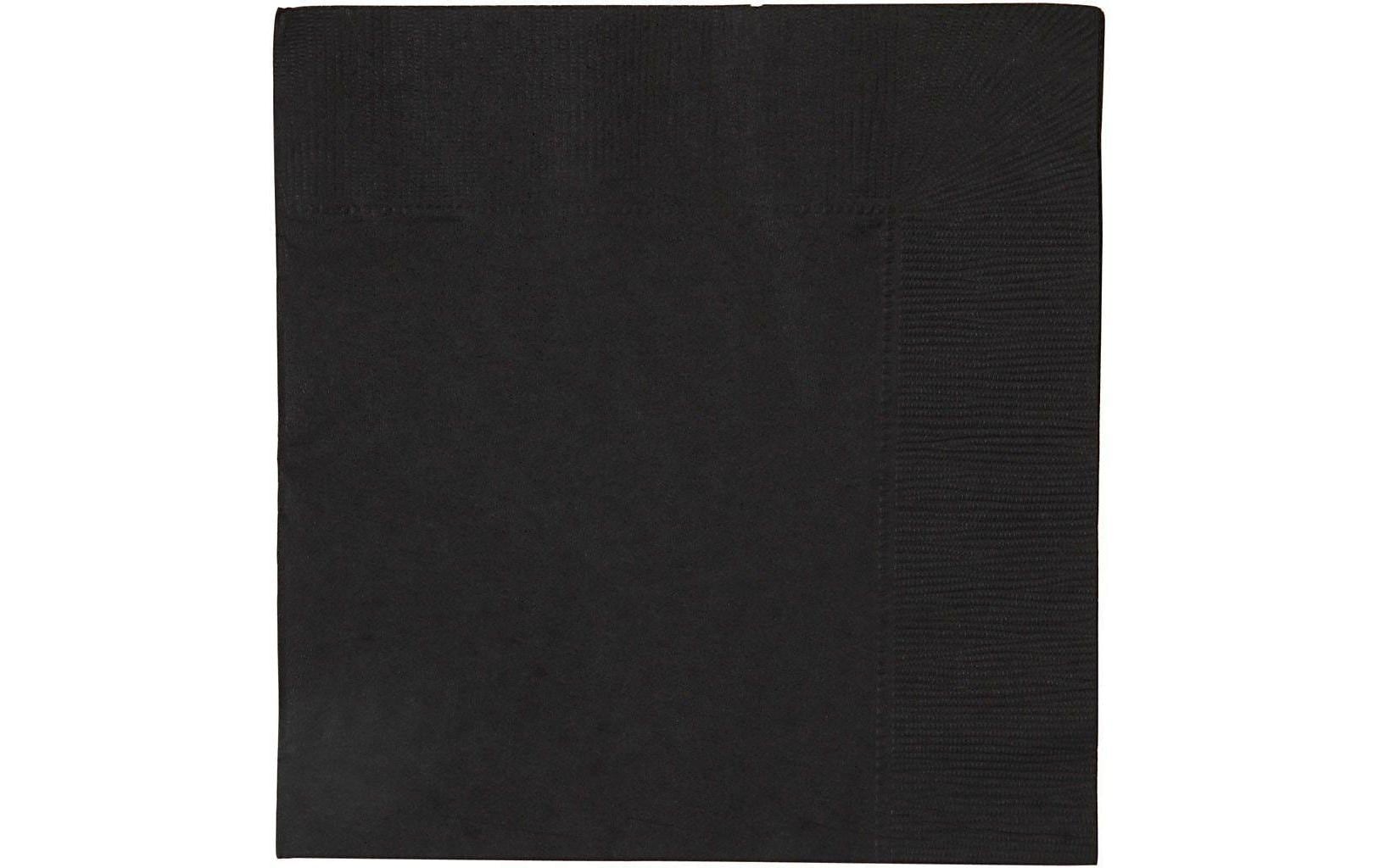 Creativ Company Servietten – schwarz – 33 × 33 cm, 3-lagig – 20 Stück