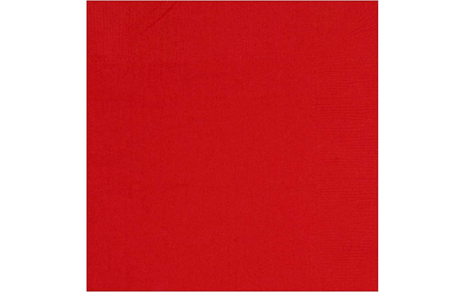 Creativ Company Servietten – rot – 33 × 33 cm, 3-lagig – 20 Stück