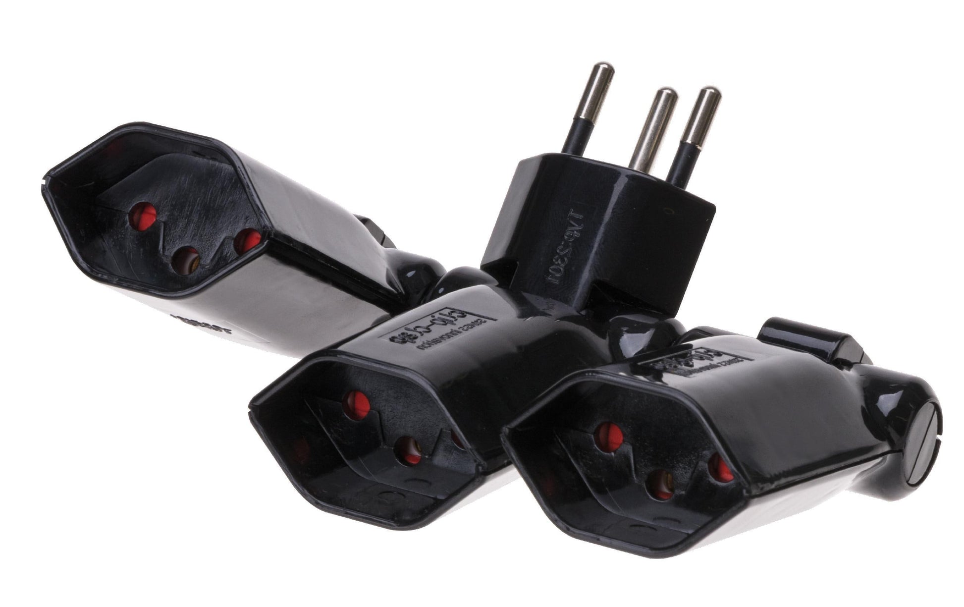Max Hauri AG Max Hauri Steckdosenleiste, 3×T13, klappbar 180°, Eingang T12 – schwarz