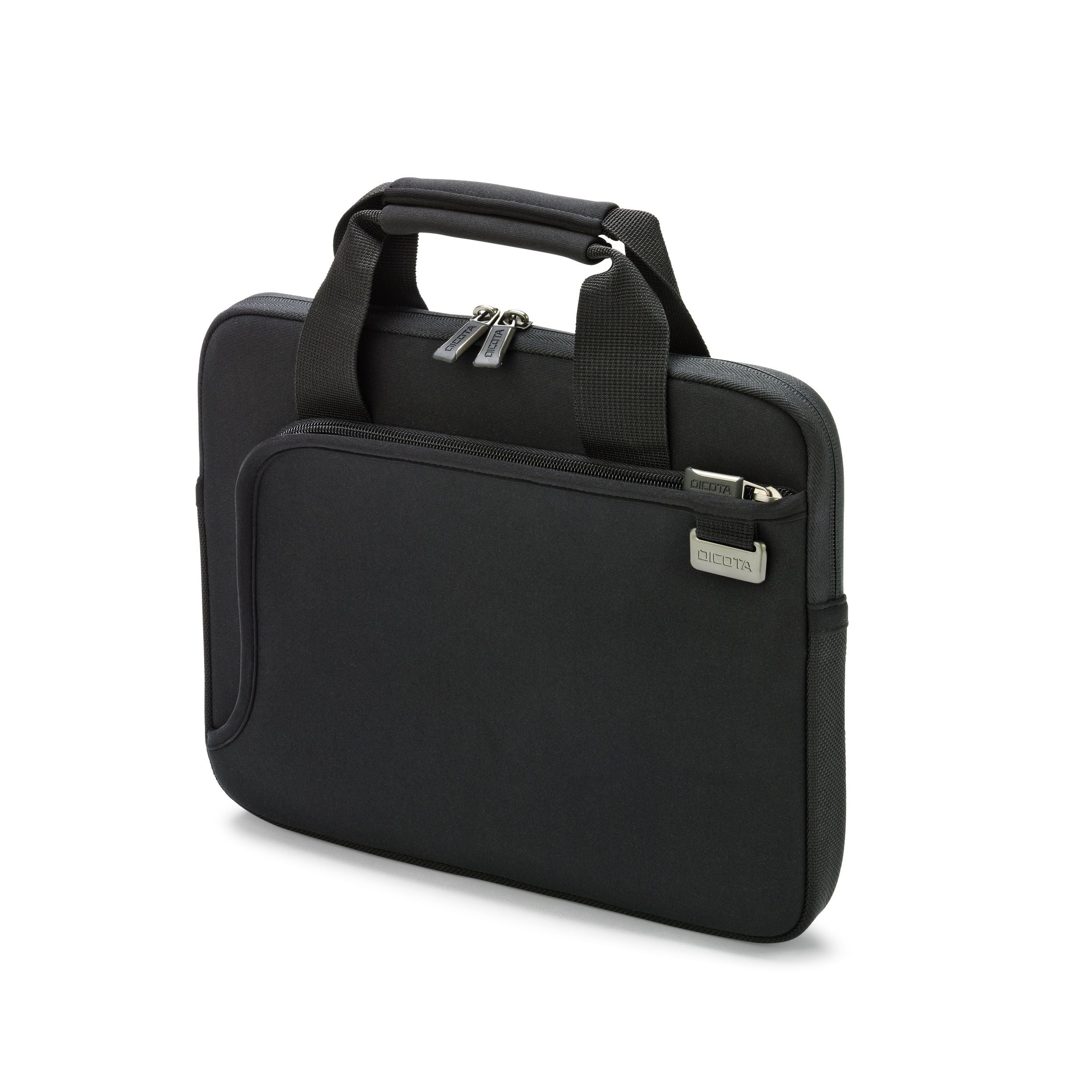 DICOTA Notebook-Tasche bis 12,5" – Neopren, mit Fronttasche – Schwarz