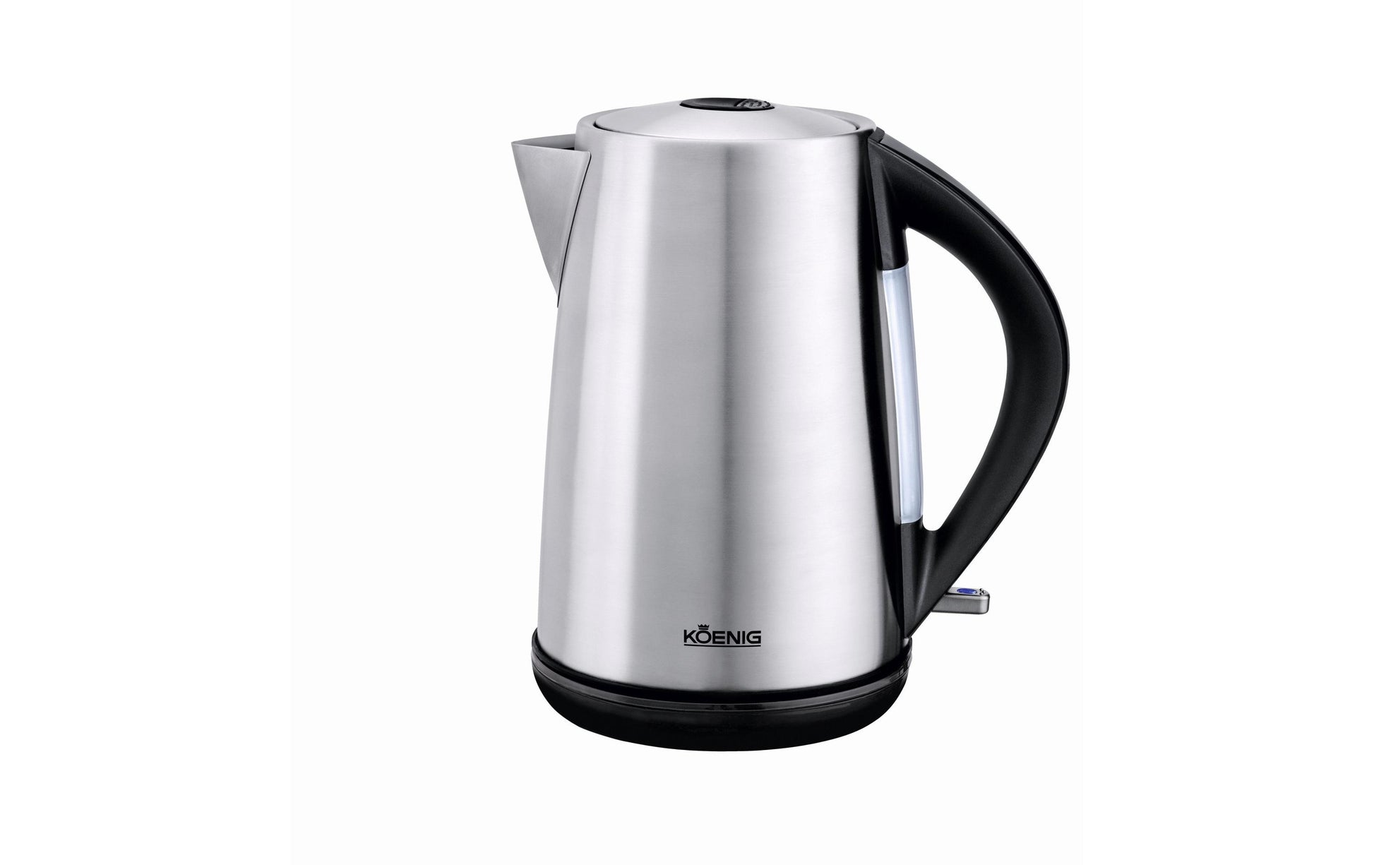 KOENIG B02133 – Wasserkocher 1,7 l, 2200 W, Metall, Silber
