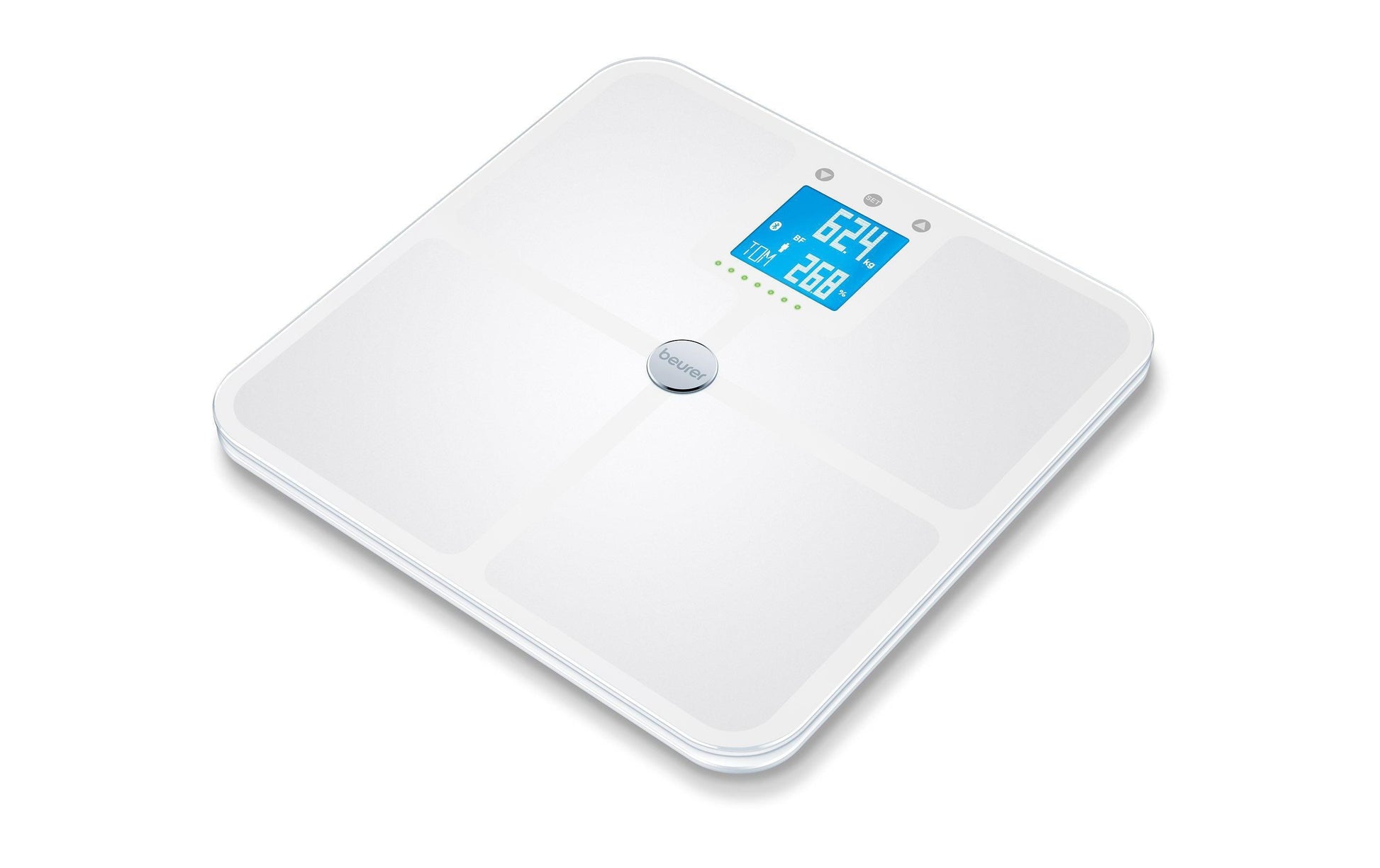 Beurer Paketwaage BF 950 – Tragkraft 180 kg, Teilung 100 g, Wiegefläche 32 × 32 cm, Batterie, Sicherheitsglas