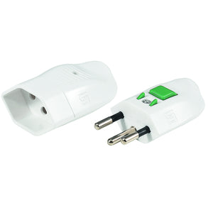 Steffen Adapterkabel T12–Schraubklemme, 3-polig, 250 V 10 A, IP20 – weiss