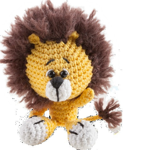 Folia Mini Häkelset - Löwe - Grau - ab 8 Jahren