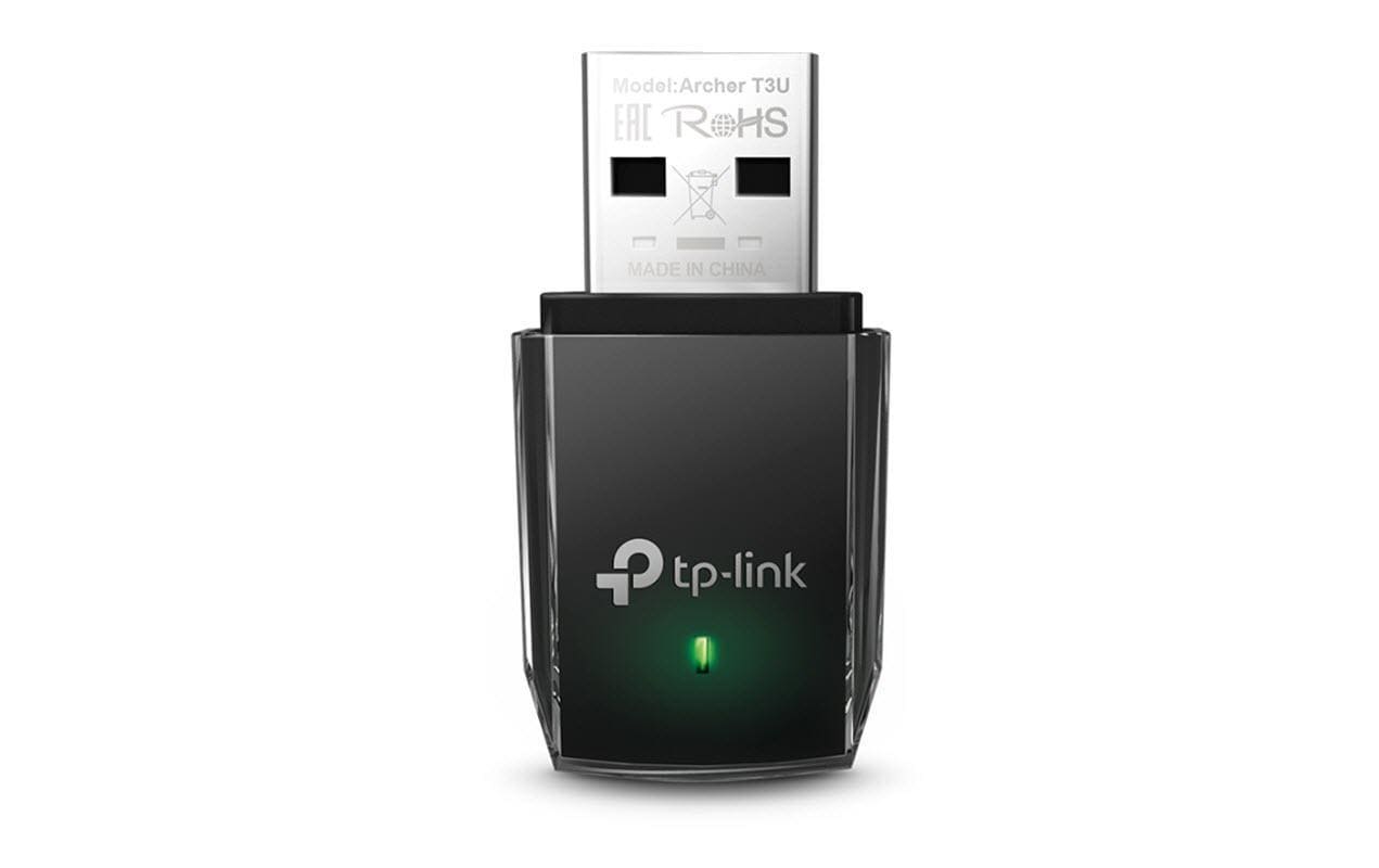 TP-Link Archer T3U USB-WLAN-Adapter – Wi-Fi 5 (802.11ac), Dualband, bis 867/400 Mbit/s, USB 3.2 Gen 1