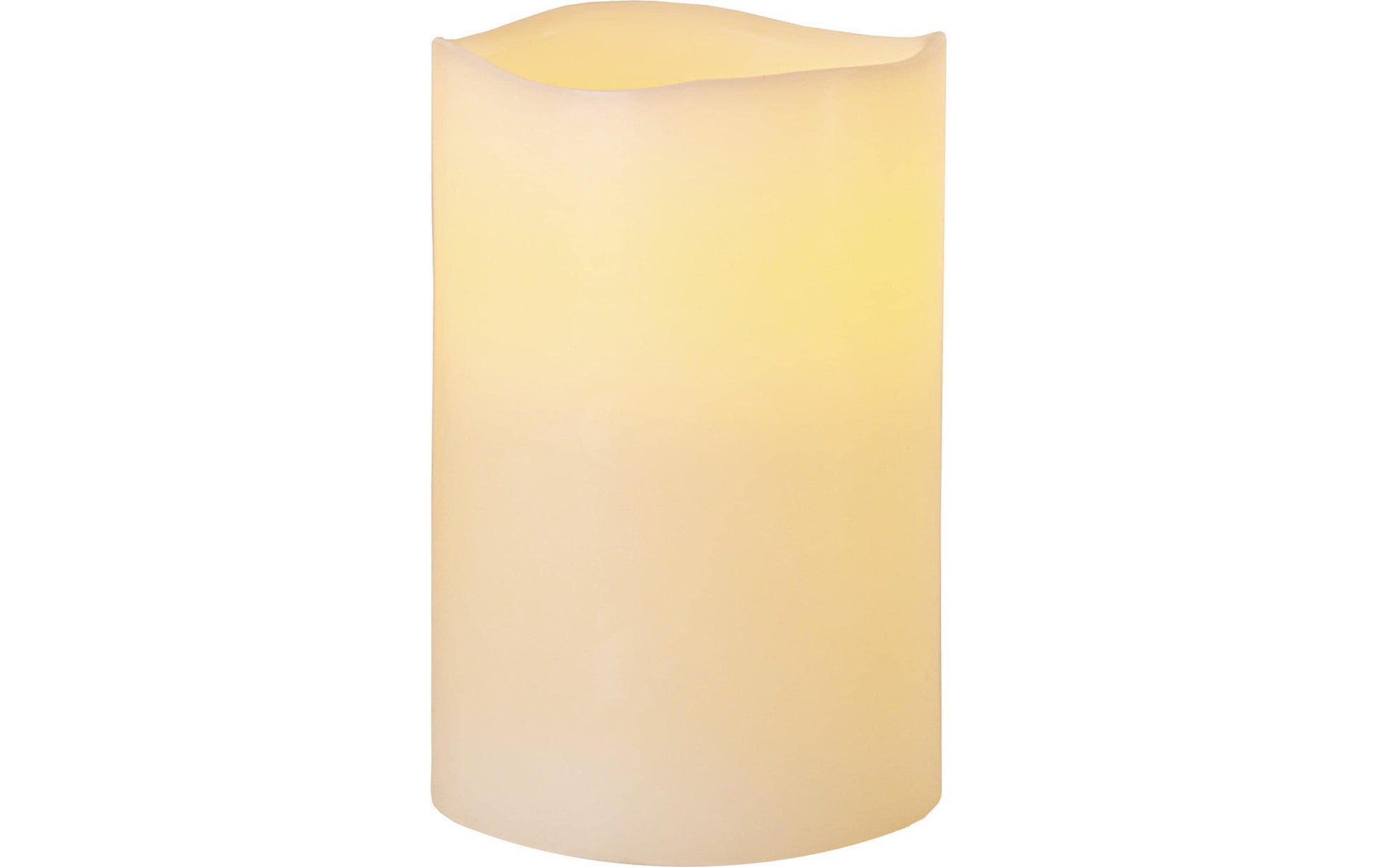 Star Trading LED-Kerze – Ø 10 × 15 cm – Wachs, Elfenbein